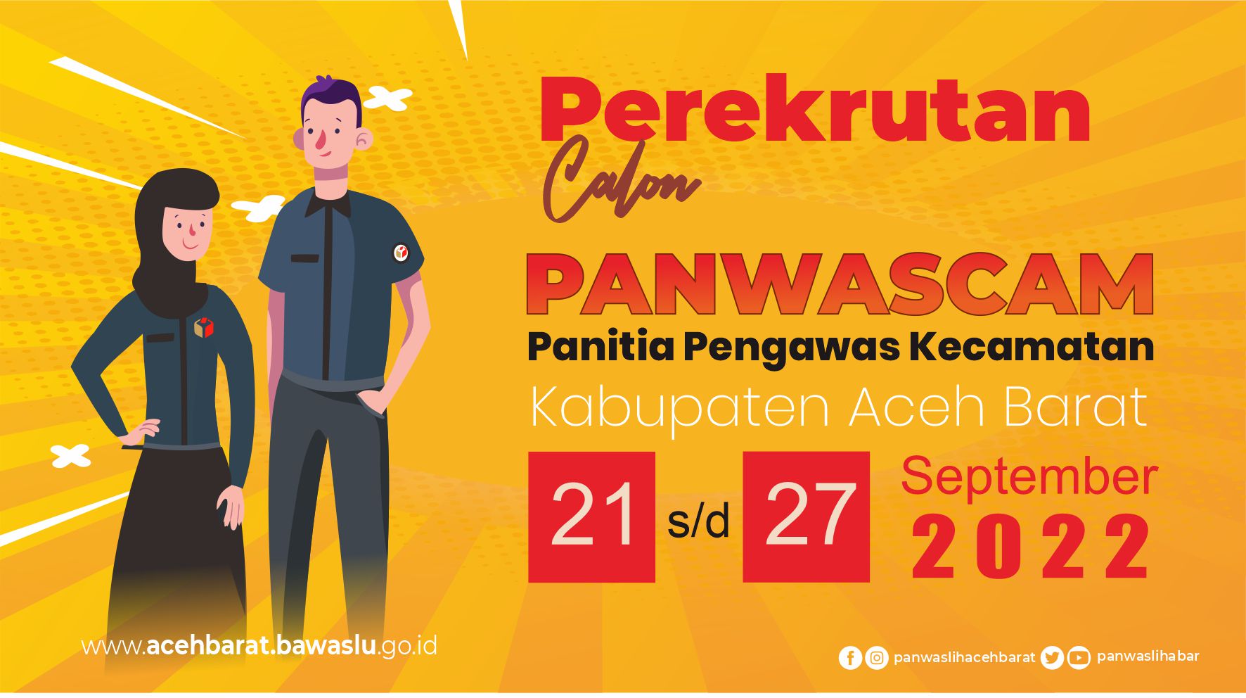 Pengumuman Perpanjangan Pendaftaran Calon Panitia Pengawas Kecamatan (Panwascam)