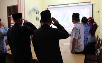 Peringatan HUT RI ke 75 secara Virtual di Sekretariat Panwaslih Kabupaten Aceh Barat