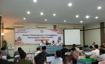Panwaslih Kabupaten Aceh Barat Dalam Rapat Koordinasi Penanganan Pelanggaran Penetapan Hasil Pemilu